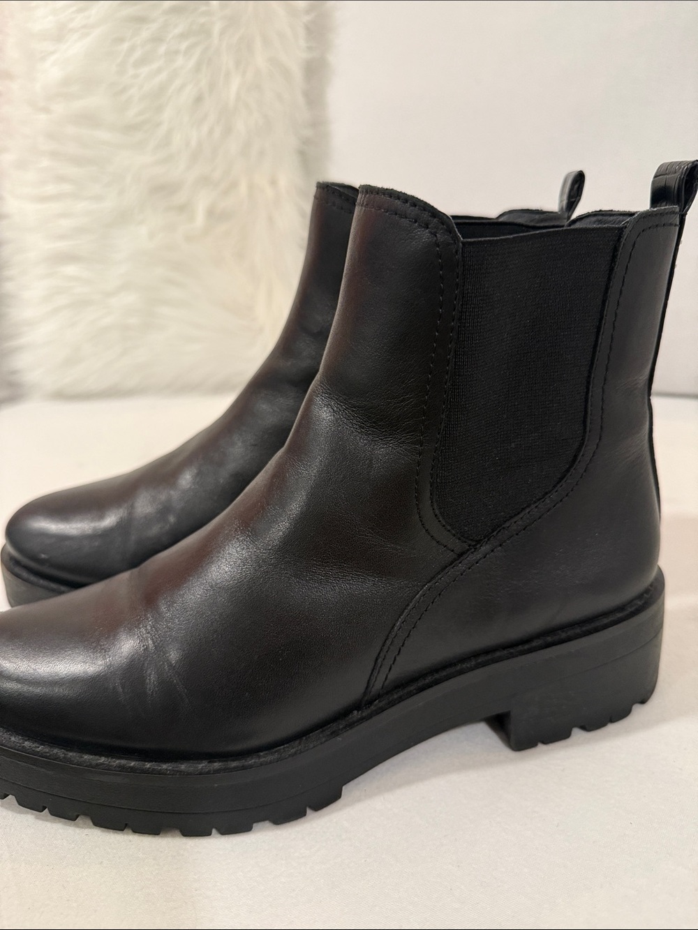 Sam Edelman Black Leather Chukka Boots
